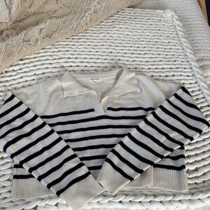 Reformation Cropped Cashmere Polo Sweater Women’s XL NWOT